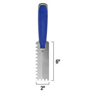 Comfort Grip Margin Trowel Square Notch