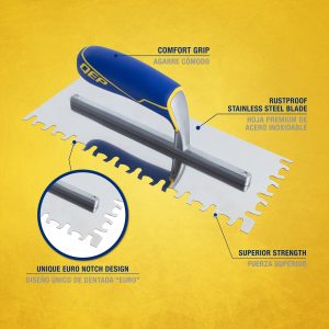  Euro Notch Comfort Grip Trowel